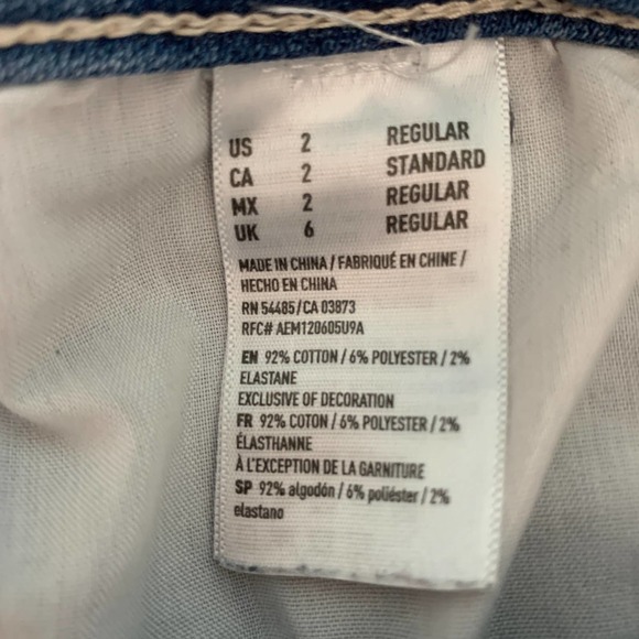 AEO Jegging Ankle Distressed Skinny Jeans Size 2 - Picture 11 of 11